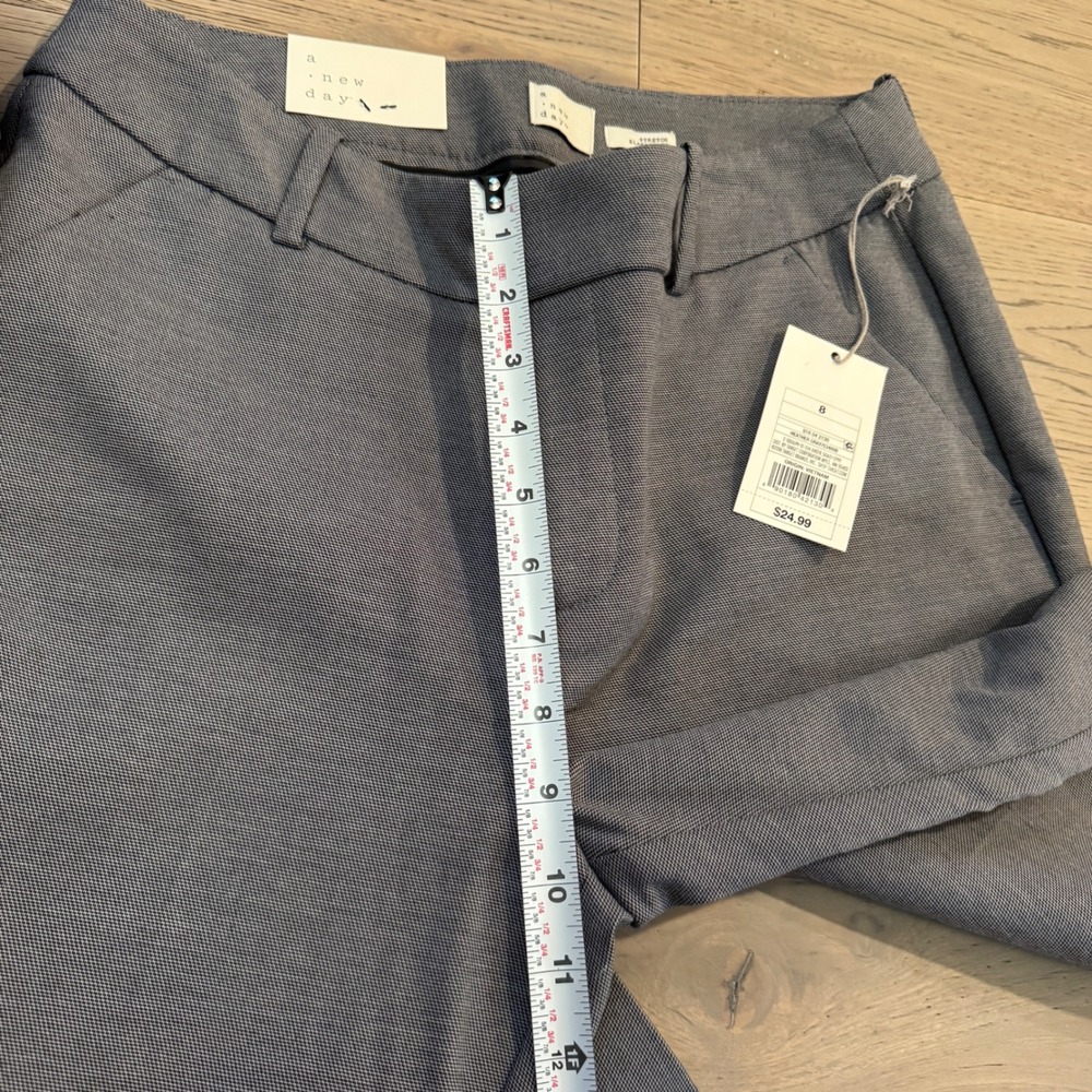 NWT A New Day Womens‎ Ankle Pants Heather Gray Size 8 Professional Trousers - Picture 11 of 12